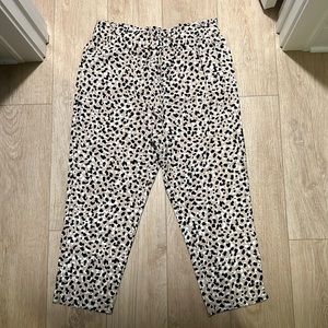 Ann Taylor Cheetah Paperbag Pant